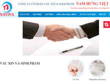 Tablet Screenshot of naviva.com.vn
